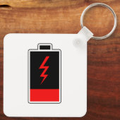 Schlüsselanhänger mit niedrigem Akku (Rückseite)