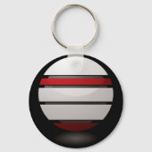 Schlüsselanhänger mit rotem und weißem Droid (Vorderseite)