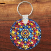 Schlüsselanhänger mit rumänischem Farbdesign (Rückseite)