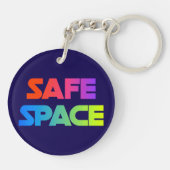 Schlüsselanhänger mit Safe Space Pride (Rückseite)