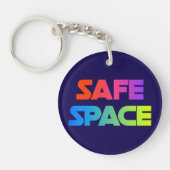 Schlüsselanhänger mit Safe Space Pride (Vorderseite)