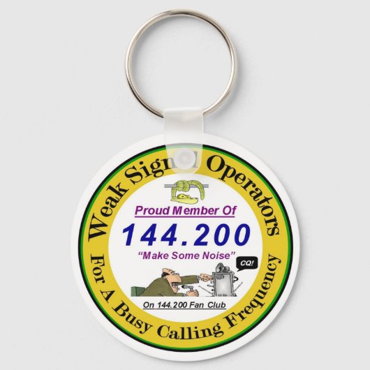 Schlüsselanhänger mit schwachen Signalen (Vorderseite)