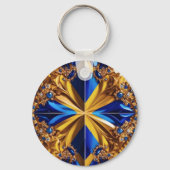 Schlüsselanhänger mit schwedischem Farbdesign (Vorderseite)