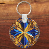 Schlüsselanhänger mit schwedischem Farbdesign (Vorderseite)