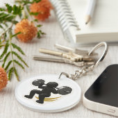 Schlüsselanhänger mit Schwerlastdesign - Fitness & (Vorderseite rechts)