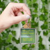 Schlüsselanhänger mit Seebild und Slogan (Hand)