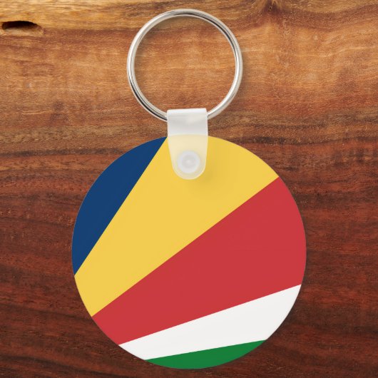 Schlüsselanhänger mit Seychelles Colors Design (Rückseite)