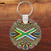 Schlüsselanhänger mit südafrikanischem Farbdesign (Vorderseite)