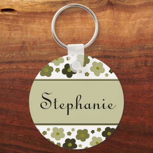 Schlüsselanhänger mit Süßolive-Blume (Vorderseite)