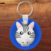 Schlüsselanhänger mit Tieren: Zebra (Vorderseite)