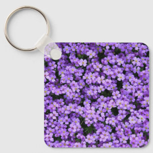 Schlüsselanhänger mit Violett-Blume - Frühjahr