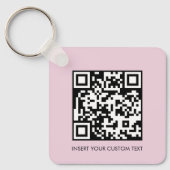 Schlüsselanhänger Modern Minimal QR-Code Benutzerd (Vorderseite)