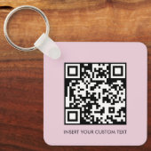 Schlüsselanhänger Modern Minimal QR-Code Benutzerd (Vorderseite)