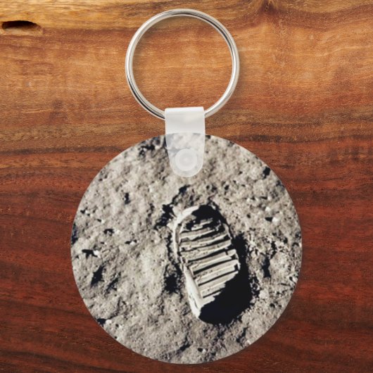 Schlüsselanhänger "Moon Footprint" (Vorderseite)