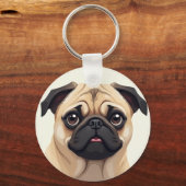 SCHLÜSSELANHÄNGER - MOPS (Rückseite)