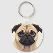 SCHLÜSSELANHÄNGER - MOPS (Rückseite)