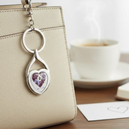 Schlüsselanhänger My Love Edition – Lila Herz