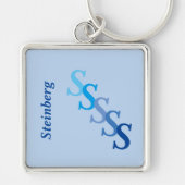 Schlüsselanhänger - Name und Anfangsbuchstaben (Vorne)