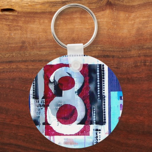 Schlüsselanhänger "Nummer 8" (Vorderseite)