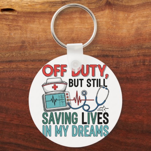 Schlüsselanhänger Nurse off Duty (Rückseite)