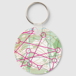 Schlüsselanhänger - Orienteering Kurs