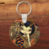 Schlüsselanhänger "Owlyn im Herbst" (Vorderseite)