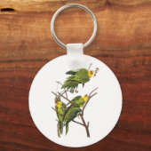 Schlüsselanhänger: Parakeet - von John Audubon Schlüsselanhänger (Vorderseite)