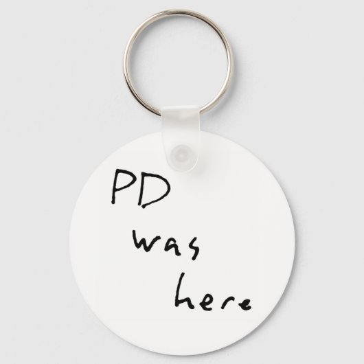 Schlüsselanhänger "PD war hier" (Vorderseite)