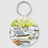 Schlüsselanhänger "Polperro Reflections" (Vorderseite)