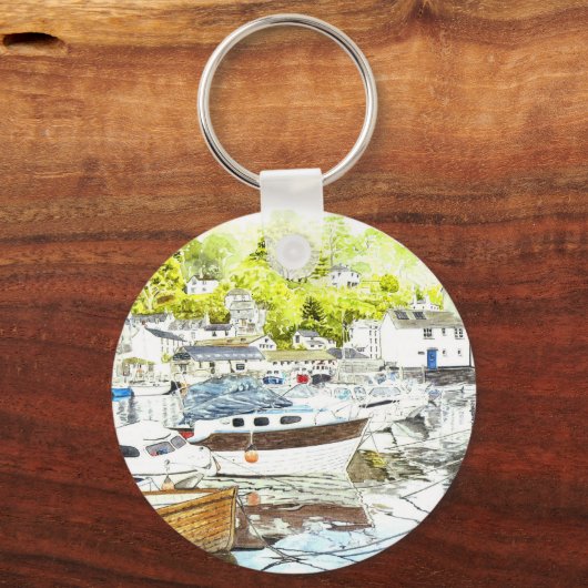 Schlüsselanhänger "Polperro Reflections" (Vorderseite)