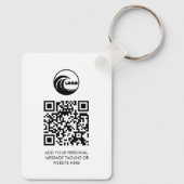 Schlüsselanhänger Professionelles Geschäft Logo QR (Rückseite)