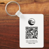 Schlüsselanhänger Professionelles Geschäft Logo QR (Vorderseite)
