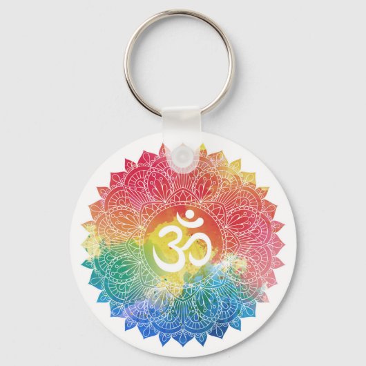 SCHLÜSSELANHÄNGER: RAINBOW MANDALA SCHLÜSSELANHÄNGER (Vorderseite)