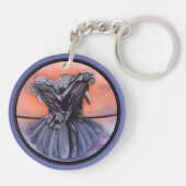 Schlüsselanhänger Raven Individuelle Name Corbie 2 (Rückseite)