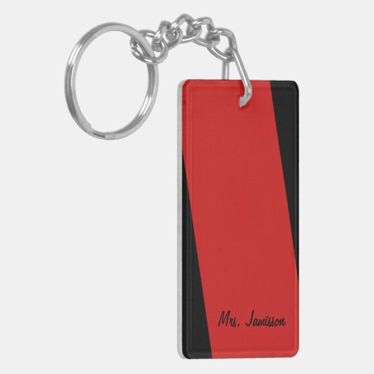 Schlüsselanhänger, rechteckiger doppelter mit schlüsselanhänger (Vorderseite links)