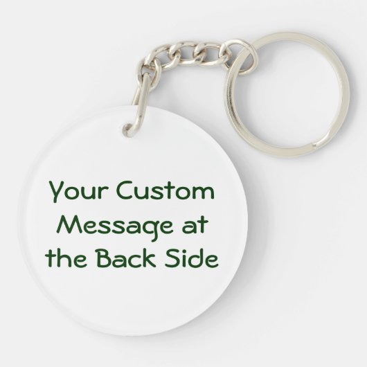 Schlüsselanhänger recycelnd Symbol (Rückseite)