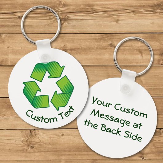 Schlüsselanhänger recycelnd Symbol