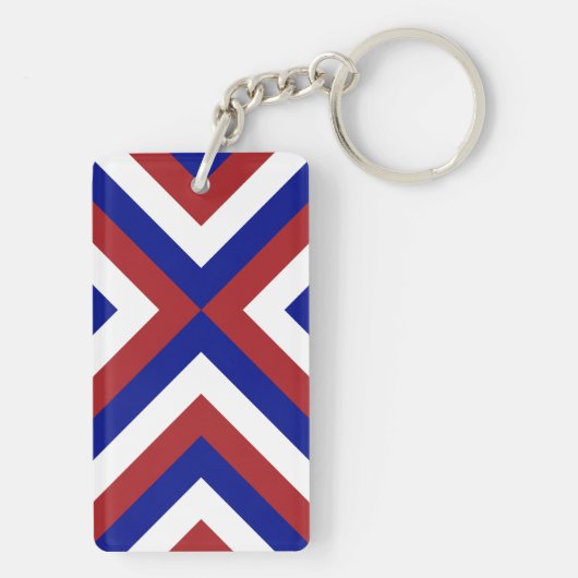 Schlüsselanhänger Rot, Weiß und Blau (Rückseite)