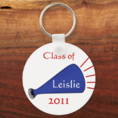 Schlüsselanhänger Rot, Weiß und Blauer Cheerleader (Vorderseite)