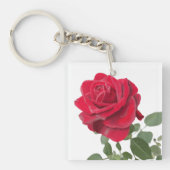 Schlüsselanhänger Rote rosa Visitenkarten (Vorderseite)