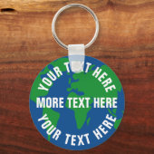 Schlüsselanhänger rund um den Planeten mit benutze (Vorderseite)