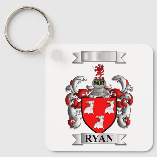 Schlüsselanhänger Ryan Nachname und Schild (Vorderseite)