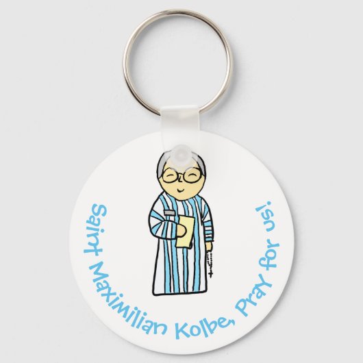 Schlüsselanhänger Saint Maximilian Kolbe (Vorderseite)