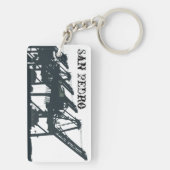 Schlüsselanhänger San Pedro Harbour Cranes (Rückseite)