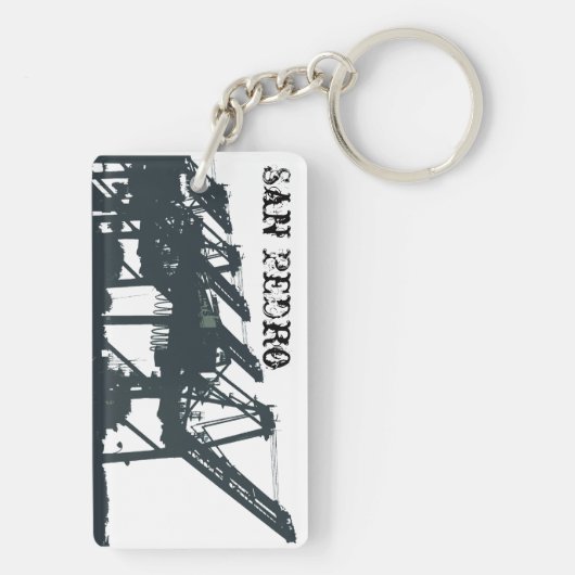 Schlüsselanhänger San Pedro Harbour Cranes (Rückseite)