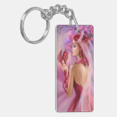 Schlüsselanhänger Schöne Fantasy-Dame Königin und  (Vorderseite links)