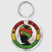 Schlüsselanhänger Schwarze Geschichte: florale Rev (Vorderseite)