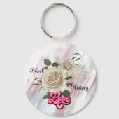 Schlüsselanhänger Schwarze Geschichte: florale Rev (Rückseite)