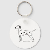 Schlüsselanhänger — Schwarzer Dalmatiner (Vorderseite)