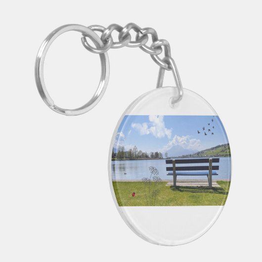 Schlüsselanhänger See & Hafen – Ruhe für unterwegs (Vorderseite links)